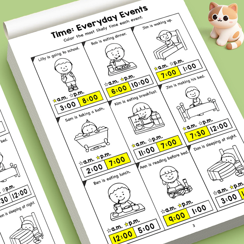 Kids Education Worksheet - Развивающая тетрадь для детей: обучение определению
