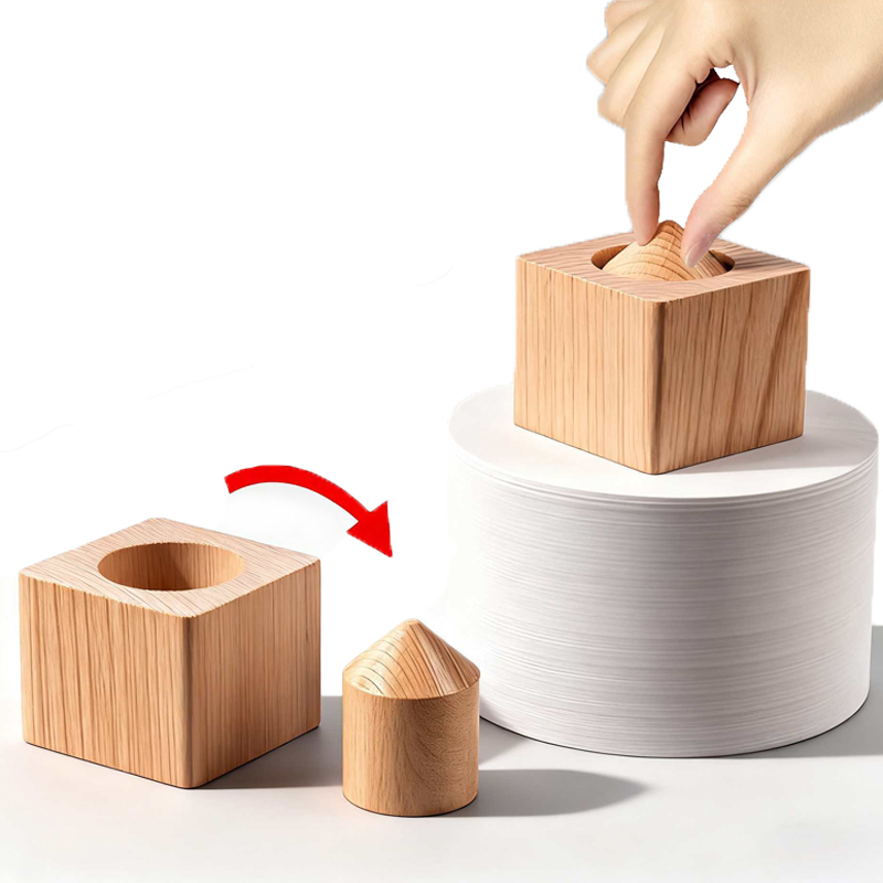 Brain Teaser Cube - Непосумые деревянные блоки «Возьмите из цилиндра»