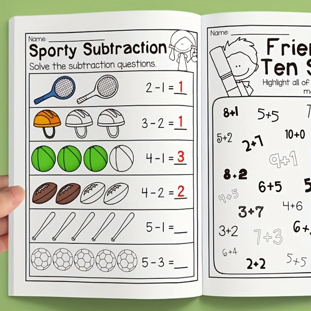 Kids Education Worksheet - Рабочие тетради по сложению и вычитанию,