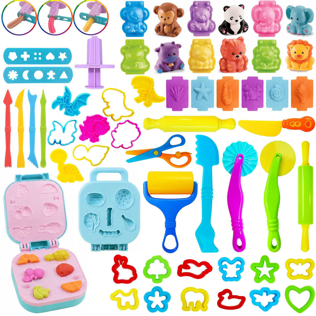 Kids Education Tools - Набор инструментов для лепки из цветного