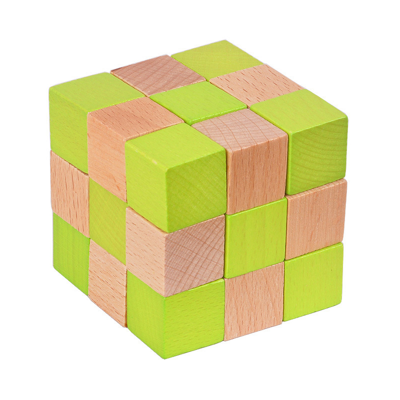 Деревянный кубик змеи, головол – обзор и цена Brain Teaser Cube