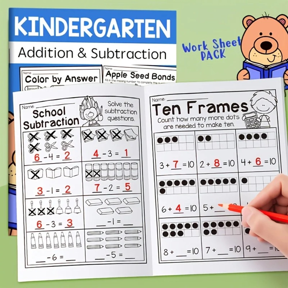Рабочие тетради по сложению и  – обзор и цена Kids Education Worksheet